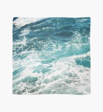 Blue Ocean Waves Scarf