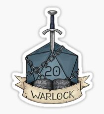 Pegatina D & D - D20 - Brujo