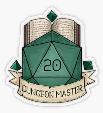 Pegatina transparente D & D - D20 - Dungeon Master