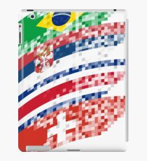 Abstract composition of the flags of national sports teams iPad Case/Skin