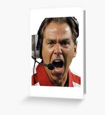 Nick Saban The Hulk Greeting Card