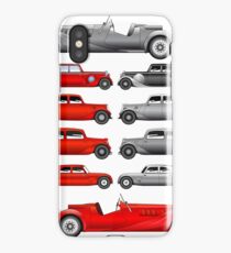 Set of vintage cars iPhone Case/Skin