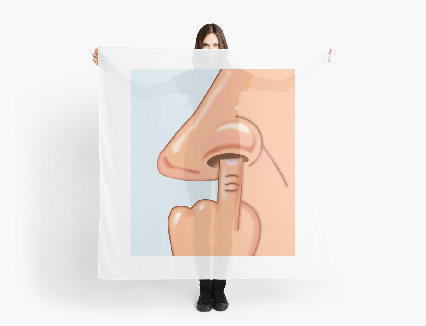 picket sign spongebob scarves