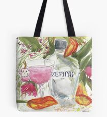 Little Pink Monkey martini with Zephyr Gin Tote Bag