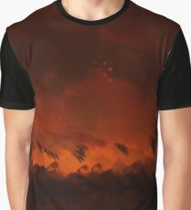 Wild fire nature textured illustration Graphic T-Shirt