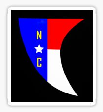 NC Surfboard Fin Decal Sticker