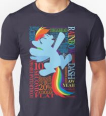 The Many Words of Rainbow Dash Unisex T-Shirt