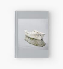 Lonely boat Hardcover Journal