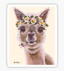 Alpaca Art, Holly the Alpaca Sticker