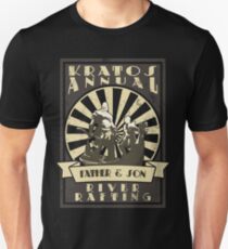 Camiseta unisex Rafting en el río e hijo Kratos - Dios de la guerra