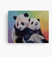 Panda Hugs Canvas Print