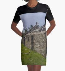 Stonework of a ruin Graphic T-Shirt Dress