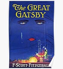 Great Gatsby Book Cover Poster