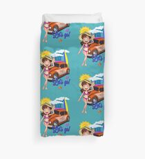 Funda nórdica Linda chica (mujer joven) ¡Vamos a surfear!
