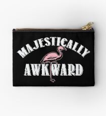 Majestically Awkward Pink Flamingo Zipper Pouch