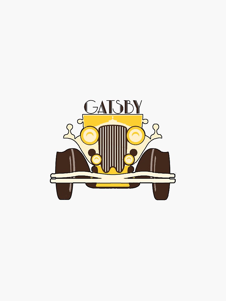 "The Great Gatsby Yellow Car" Sticker by kkaiiii | Redbubble