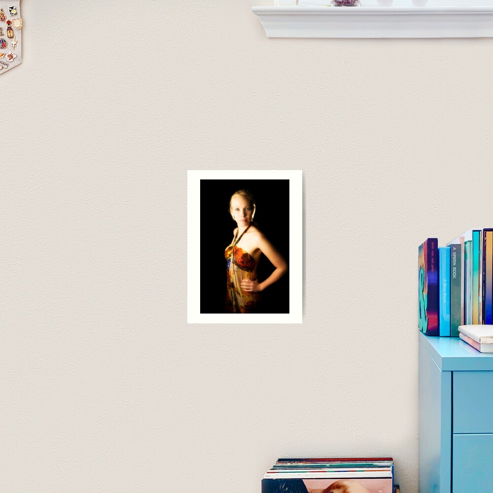 Brooke. With soft glow. Art Print