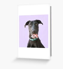 Happy Goofy Dog Greeting Card