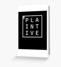PLAINTIVE Define Me Word Simple Classic Square Box Greeting Card