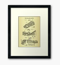 The Roller Coaster Patent Print Combo Framed Print