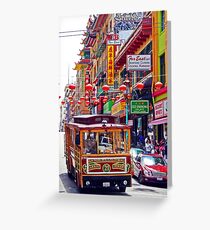 Chinatown Streetcar Greeting Card