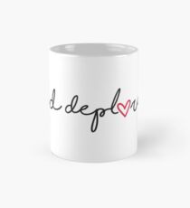 Proud Deplorable Women for Trump Hearts with fancy feminine script font Black text - Make America Great Again MAGA Mug