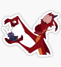 Mushu and Cricket Sticker