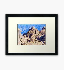 Stacked sideways Framed Print