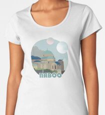 Naboo Retro Travel Poster Women's Premium T-Shirt