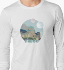 Naboo Retro Travel Poster Long Sleeve T-Shirt