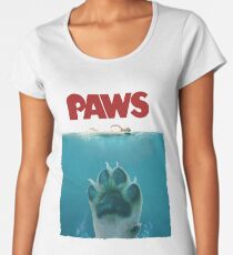 Funny Paws Jaws Dog Parody Women's Premium T-Shirt