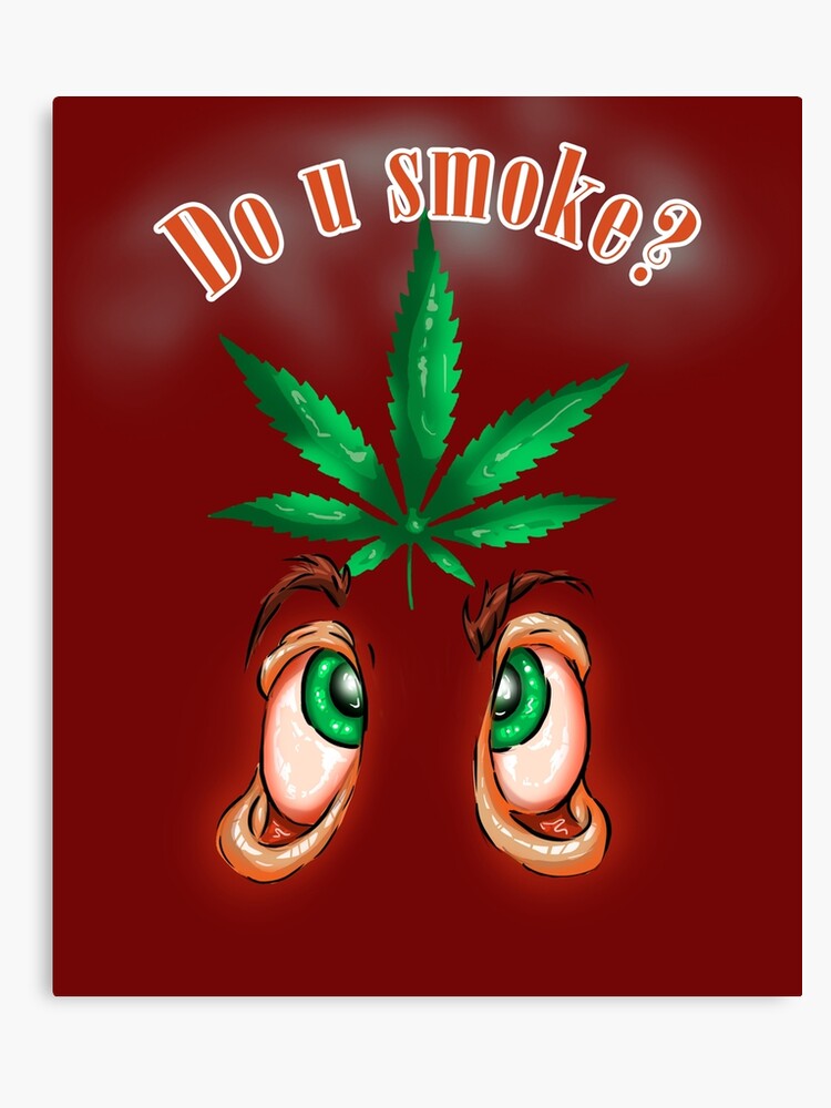 SMOKE WEED WALL ART Marijuana Leaf Plant Get High Canvas Print Home Décor