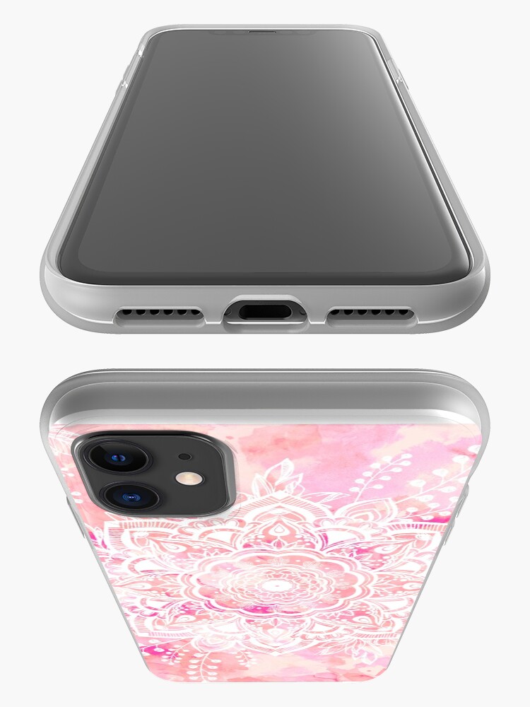 Alternate view of Queen Starring of Mandalas Pink iPhone Case & Cover
