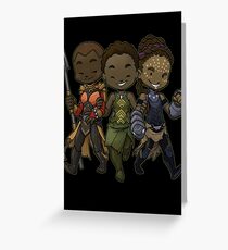 Panther Trio Greeting Card