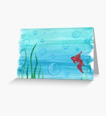 Little Red Fishy Greeting Card