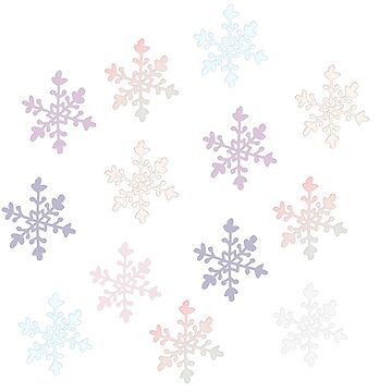 Aesthetic snowflakes pack  Sticker for Sale by Eternallykawaii