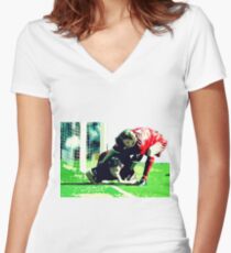 Fowler & McManaman Goal Celebration Women's Fitted V-Neck T-Shirt