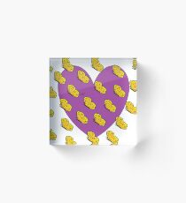 Purple Butterfly Acrylic Block