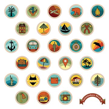 Artwork thumbnail, CBR 15 Bingo Badge Stickers by cannonballread