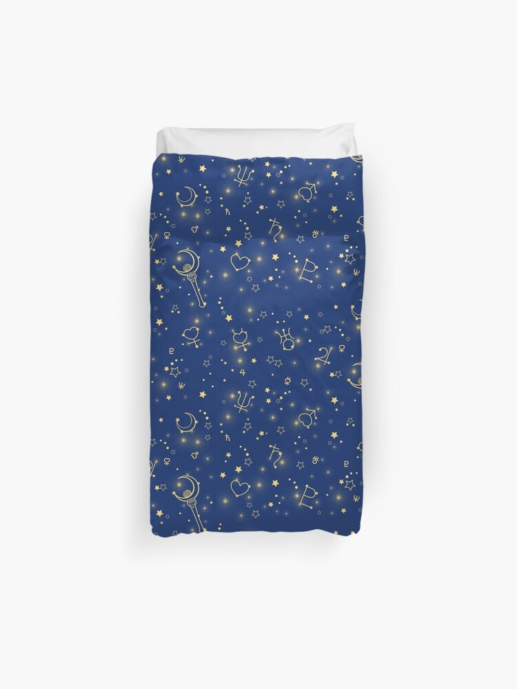 Sailor Moon Stars Blue And Gold Duvet Cover By Kiran Freak