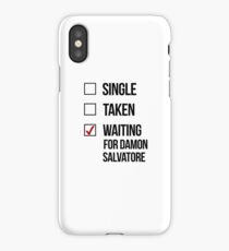 Waiting for Damon Salvatore (1) iPhone Case/Skin