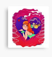 Jess Danger Valentine Heart Canvas Print
