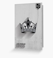 Los Angeles Kings Minimalist Print Greeting Card