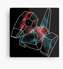 Cosmic Porygon with white outline Metal Print
