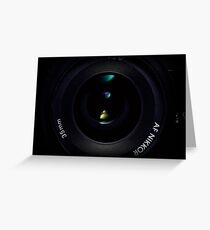 Camera lens Greeting Card