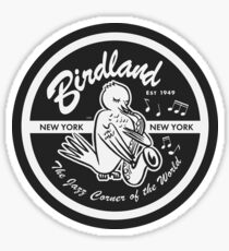 Vintage Venue: Birdland Jazz Club Sticker