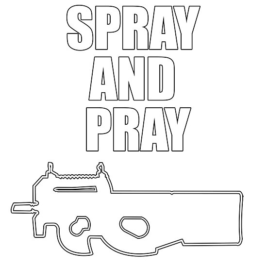 "Spray And Pray" Poster by drizzly Redbubble