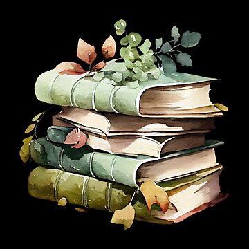 Book aesthetic green Sticker for Sale by Mateusz Majcherek