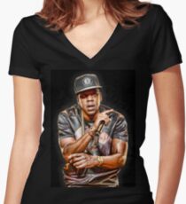 Jay Z Women's Fitted V-Neck T-Shirt