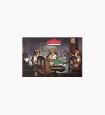 Dogs Playing Poker Art Board Print